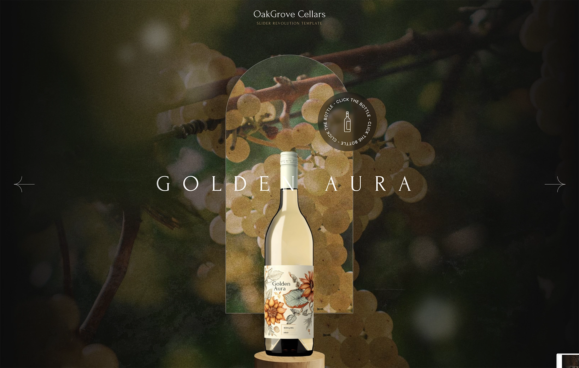 OakGrove Wine Slider