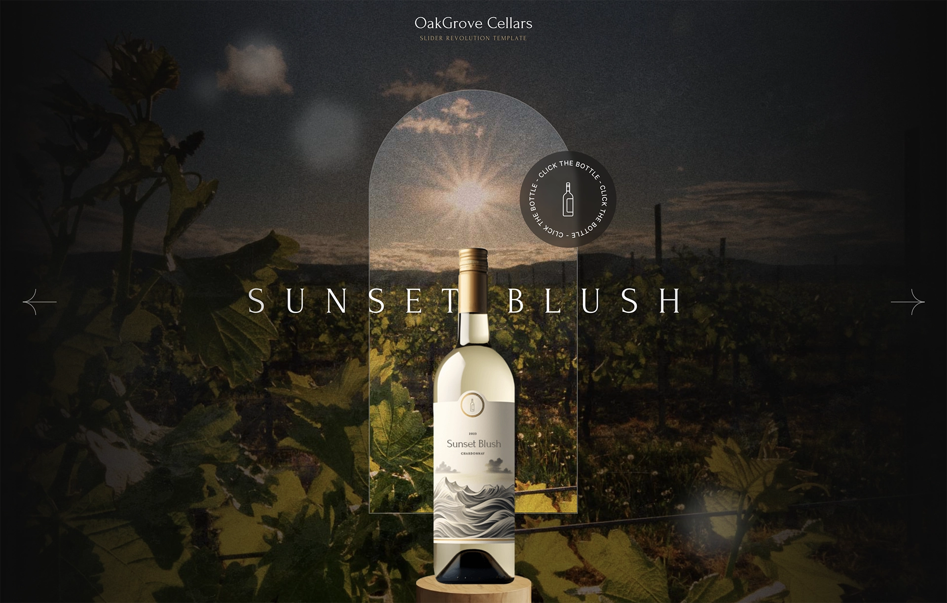OakGrove Wine Slider
