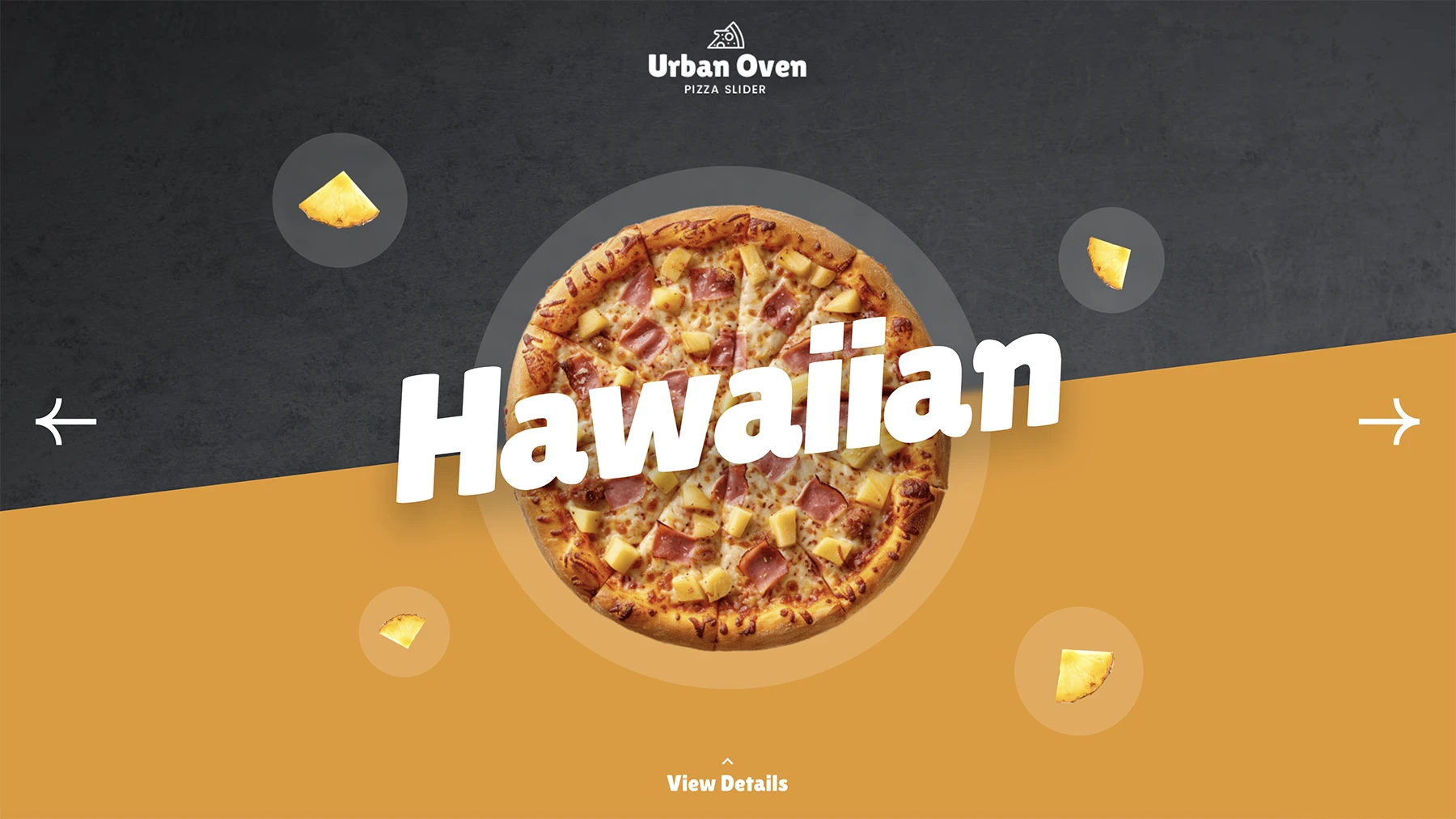 Urban Oven Pizza Slider