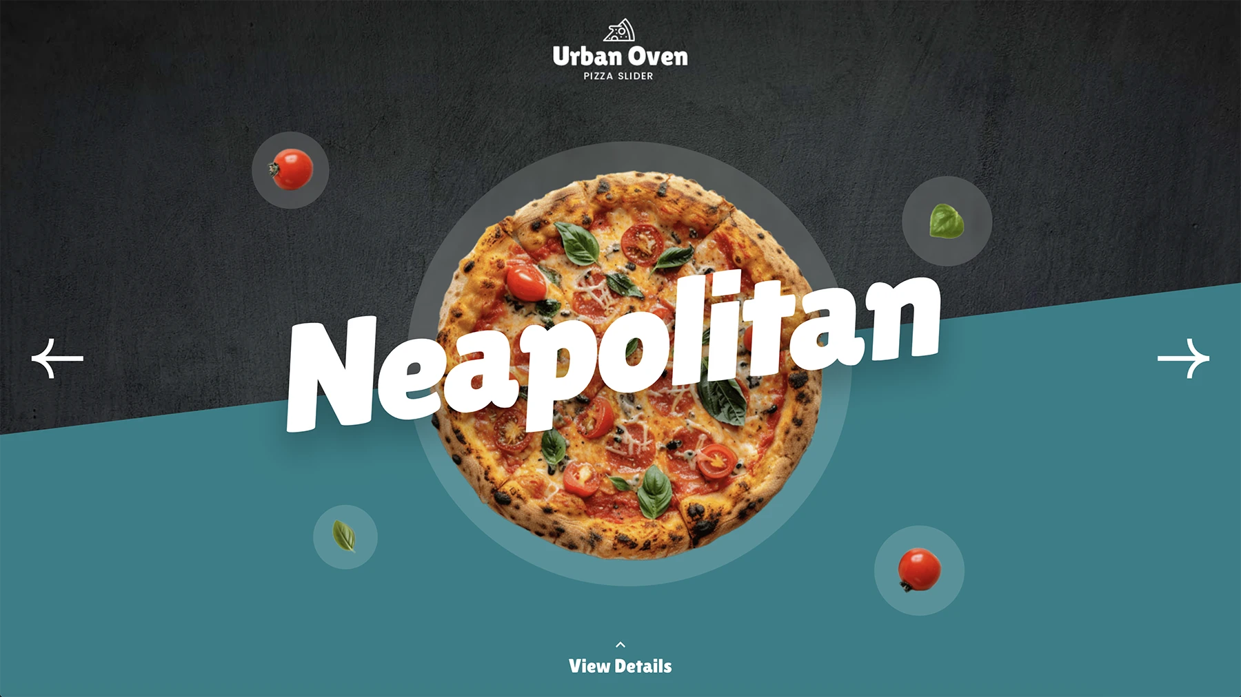 Urban Oven Pizza Slider