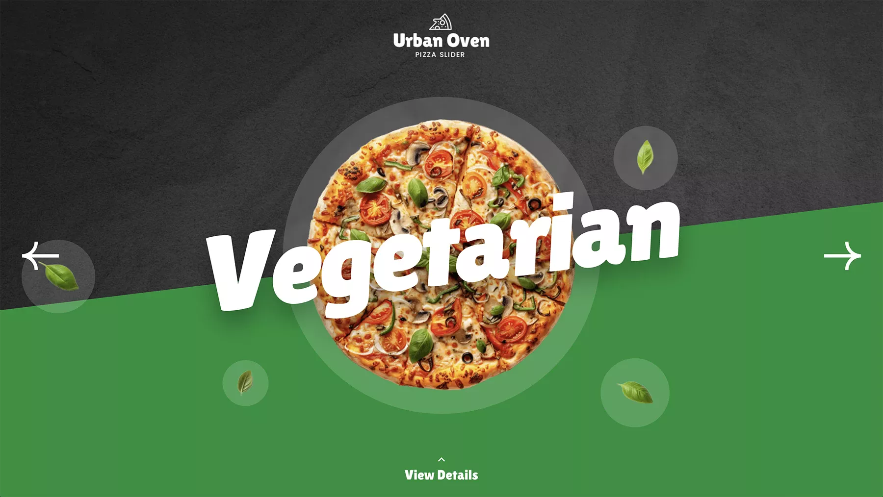 Urban Oven Pizza Slider