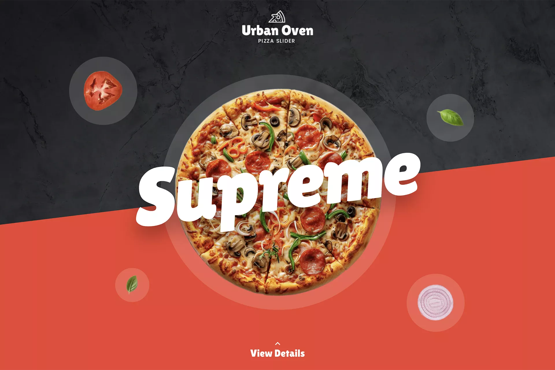 Urban Oven Pizza Slider