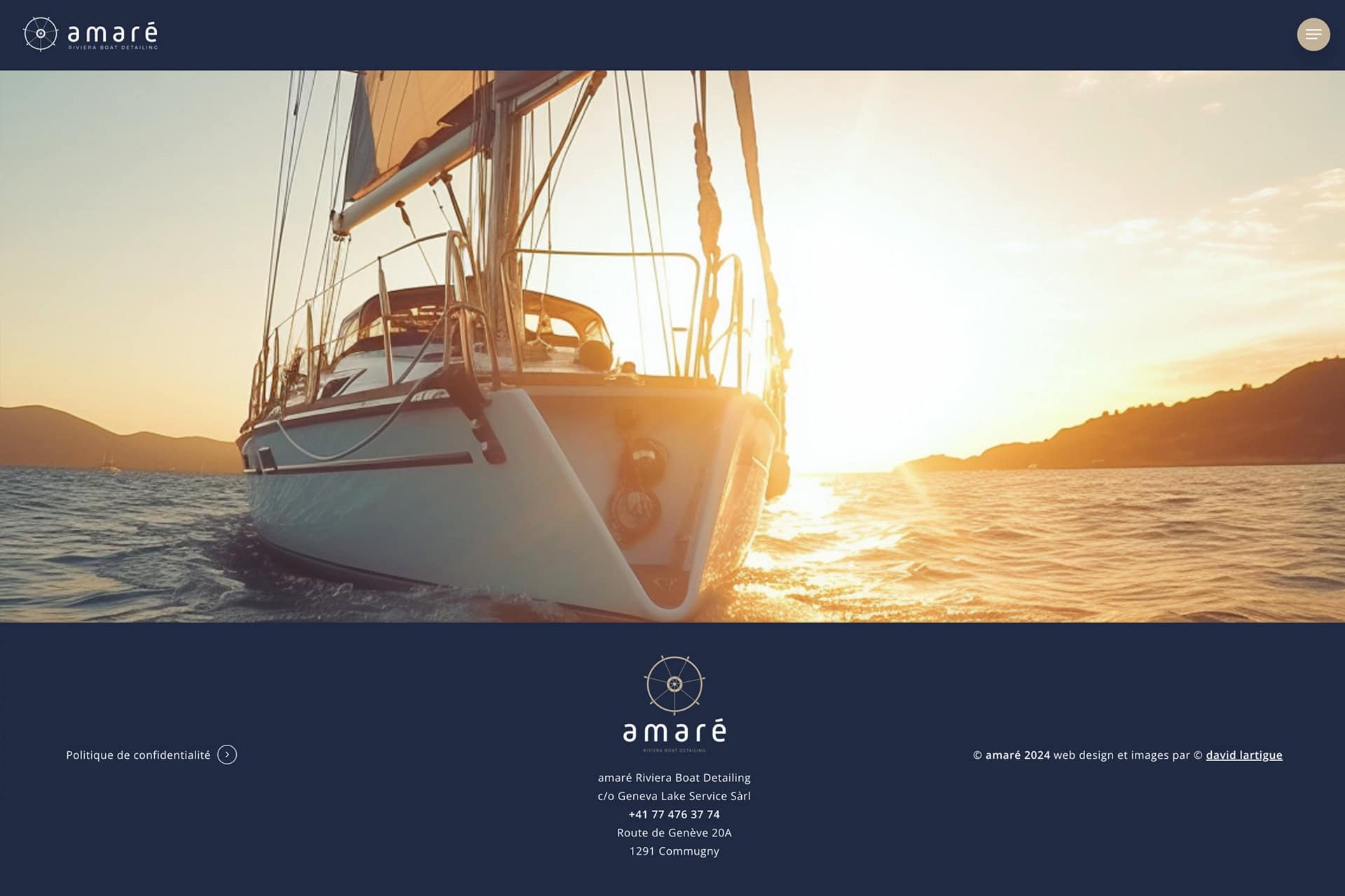site internet amare yachting