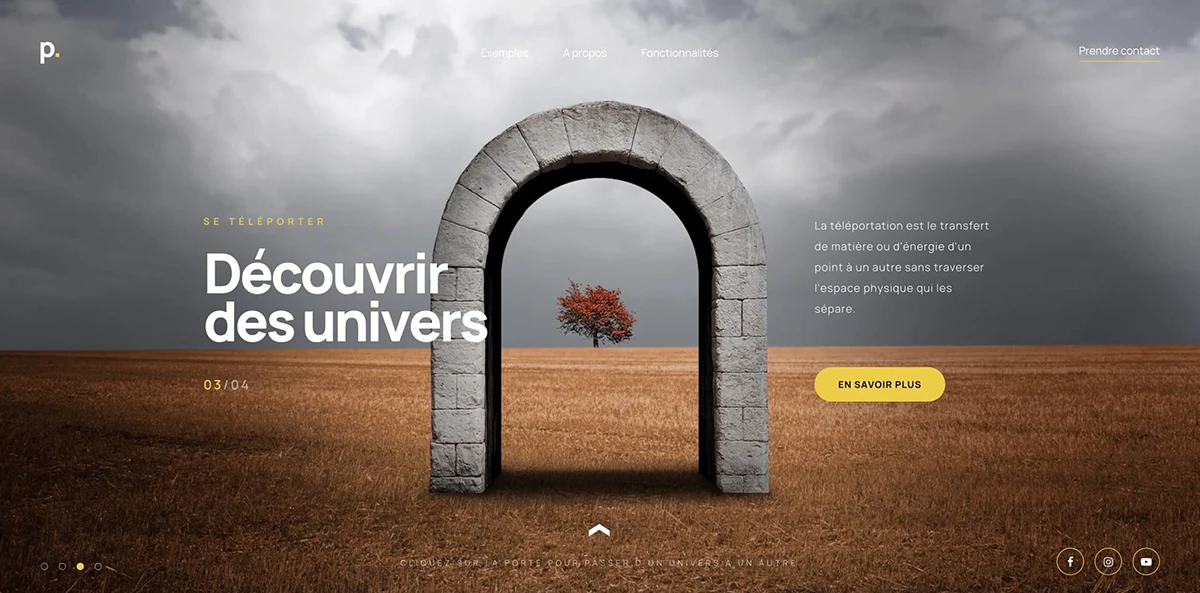 Homepage animée