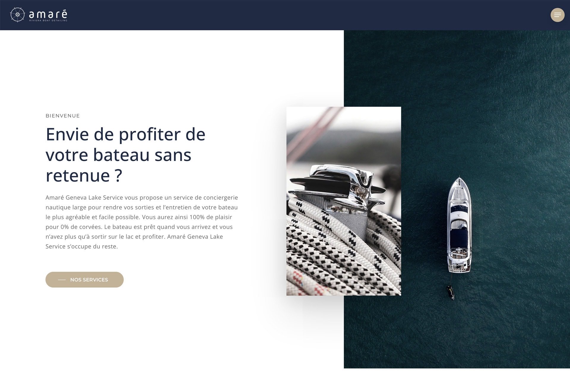 site internet amare yachting