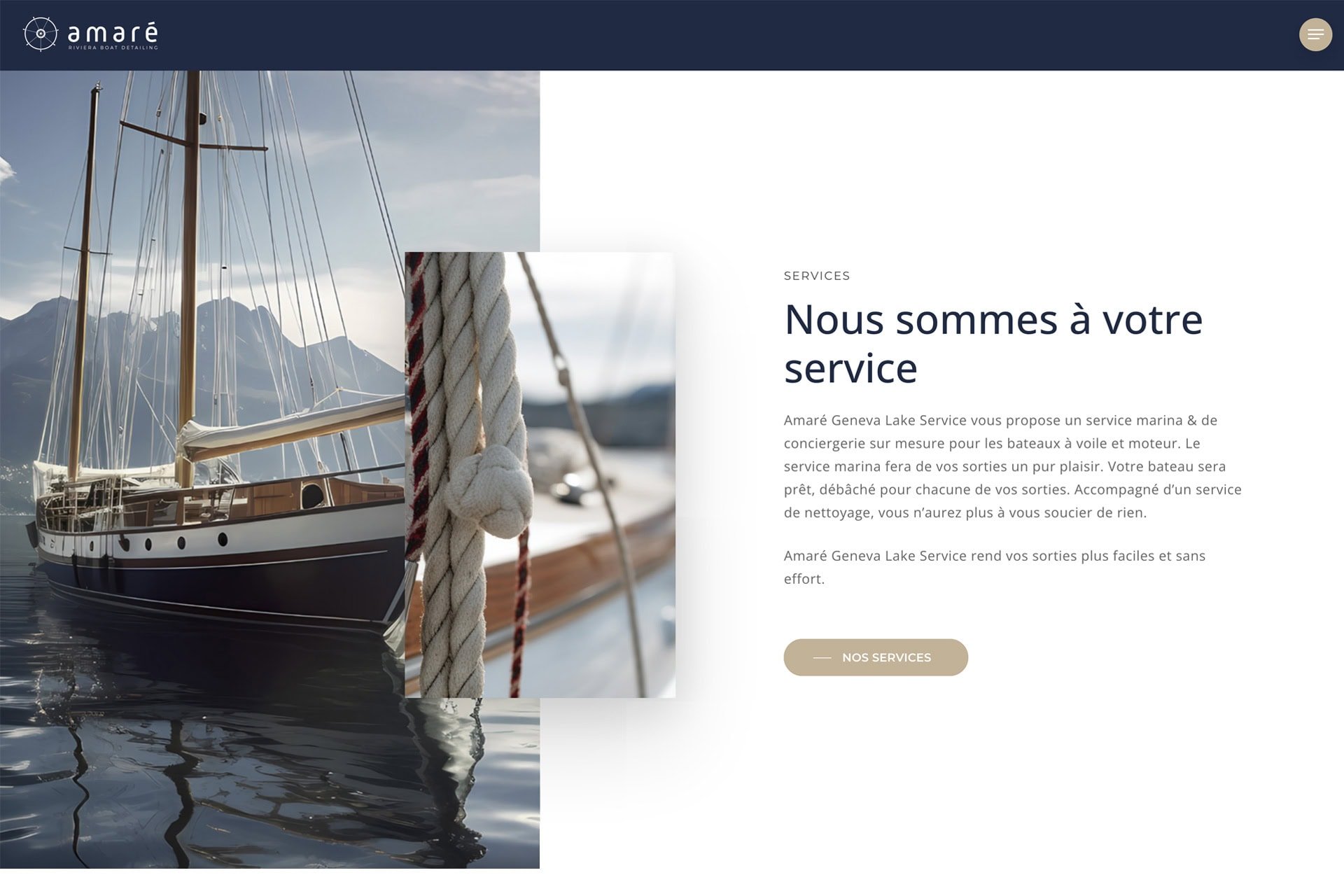 site internet amare yachting