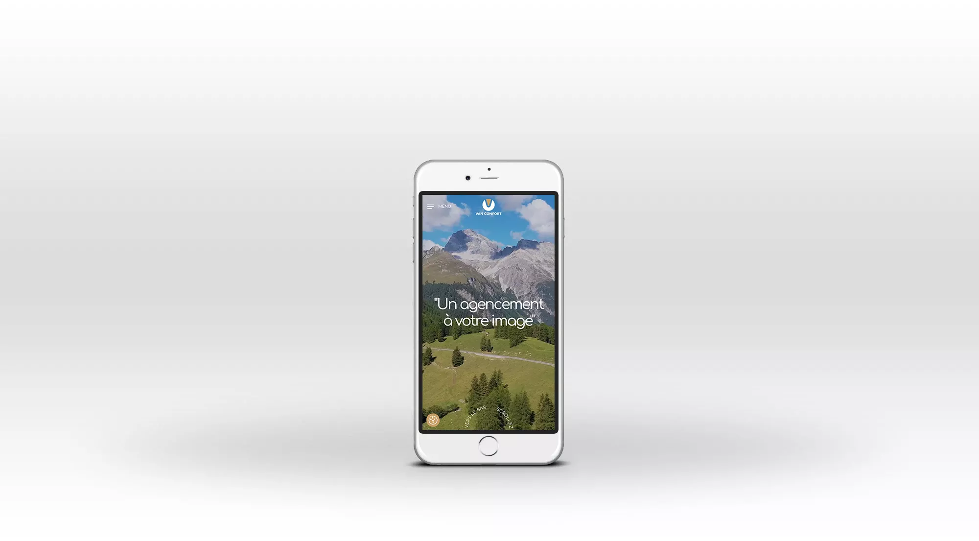 van confort responsive iphone