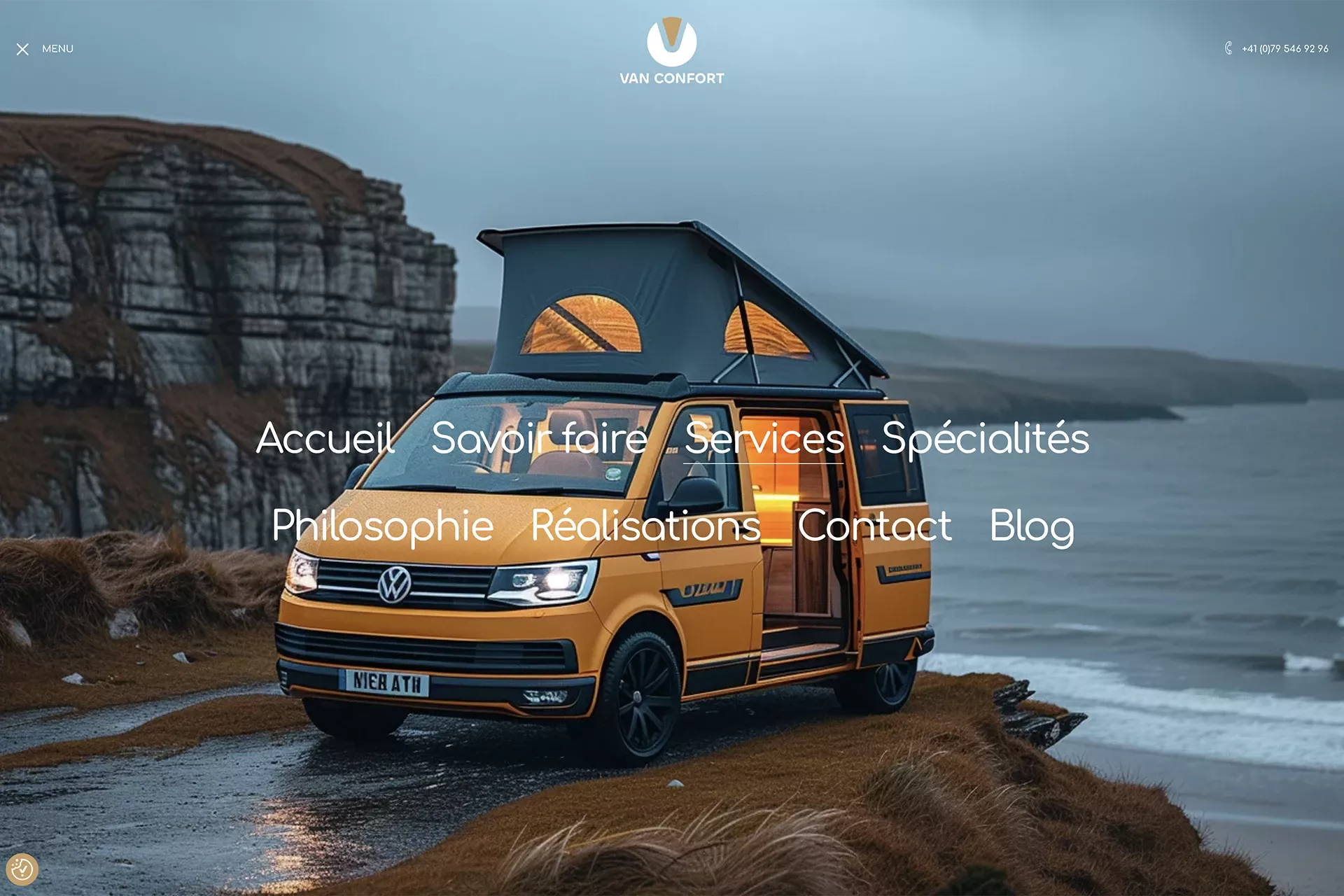 Site internet Van Confort By Creavolution Freelance 2024