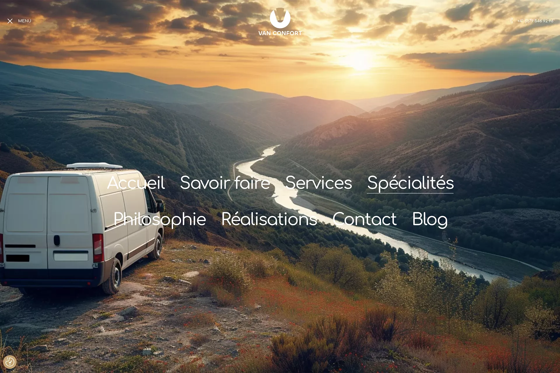 Site internet Van Confort By Creavolution 2024