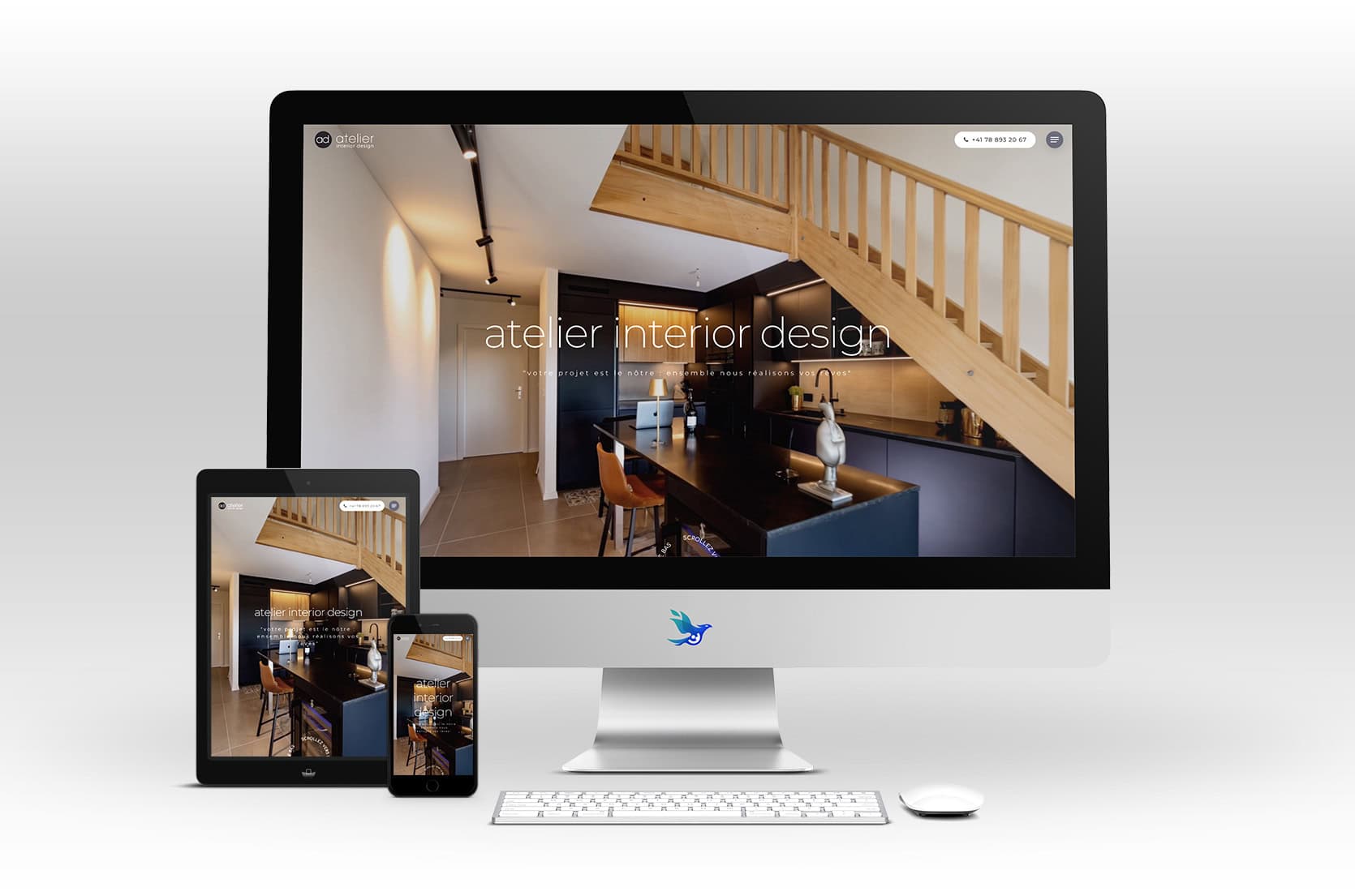 Création du site internet atelier interior design