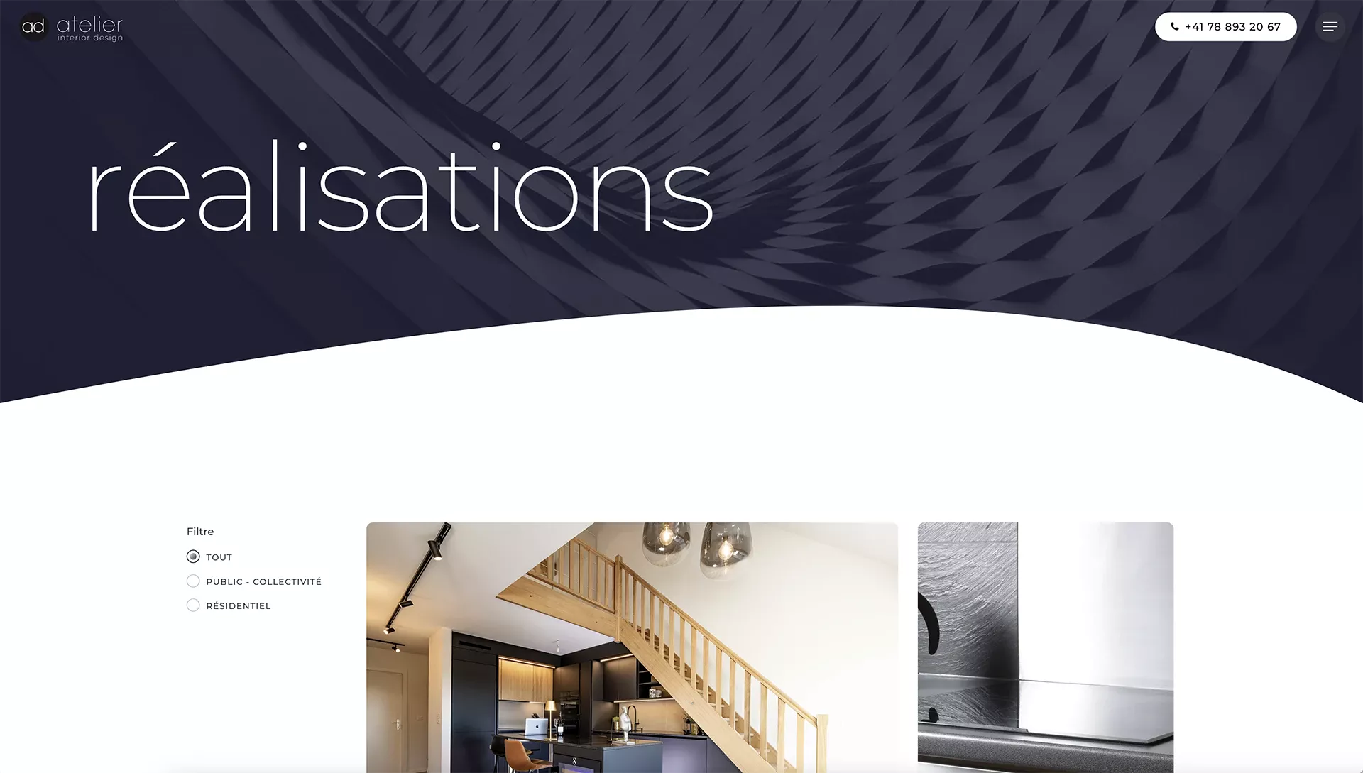 atelier interior design site internet 2025 by creavolution