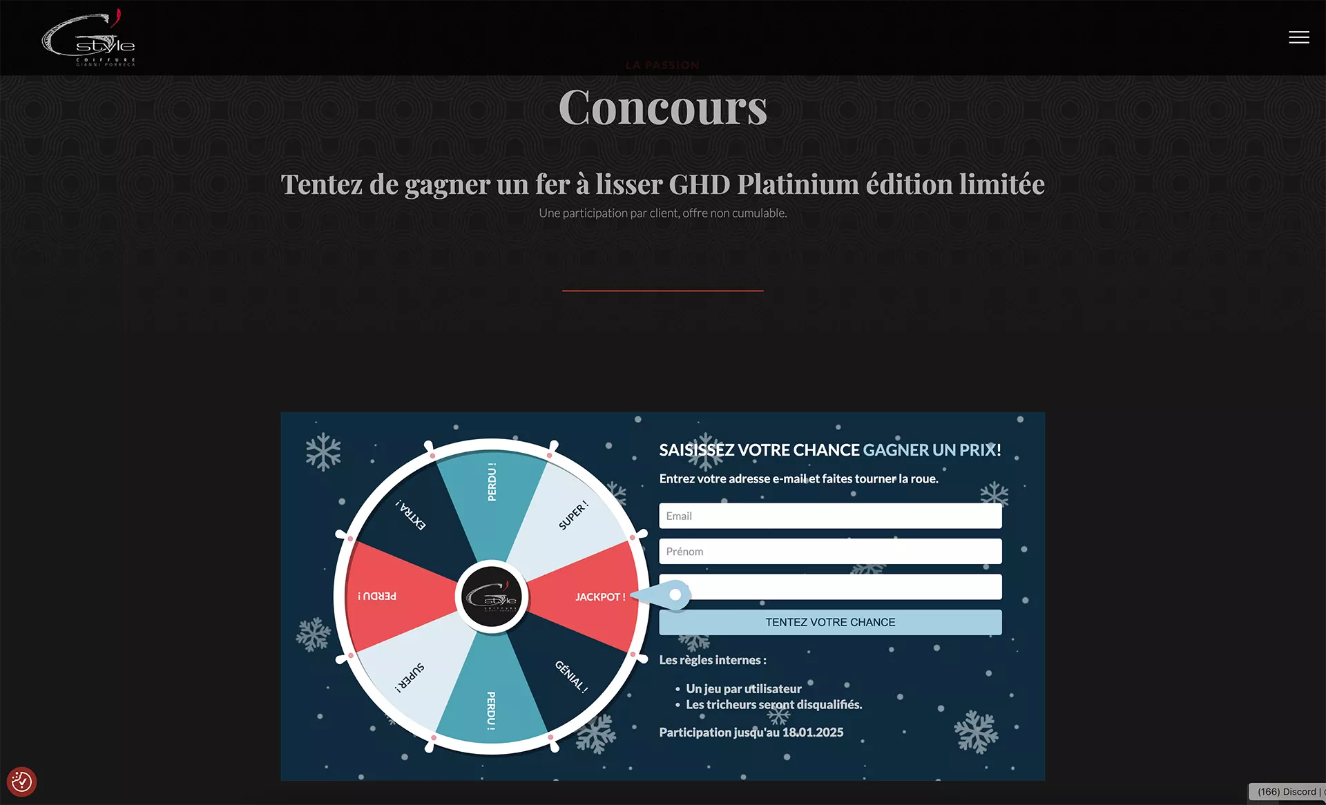 Concours G'Style Coiffure