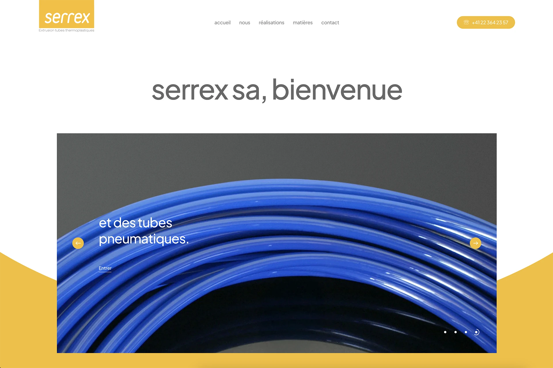 Site internet Serrex By Creavolution