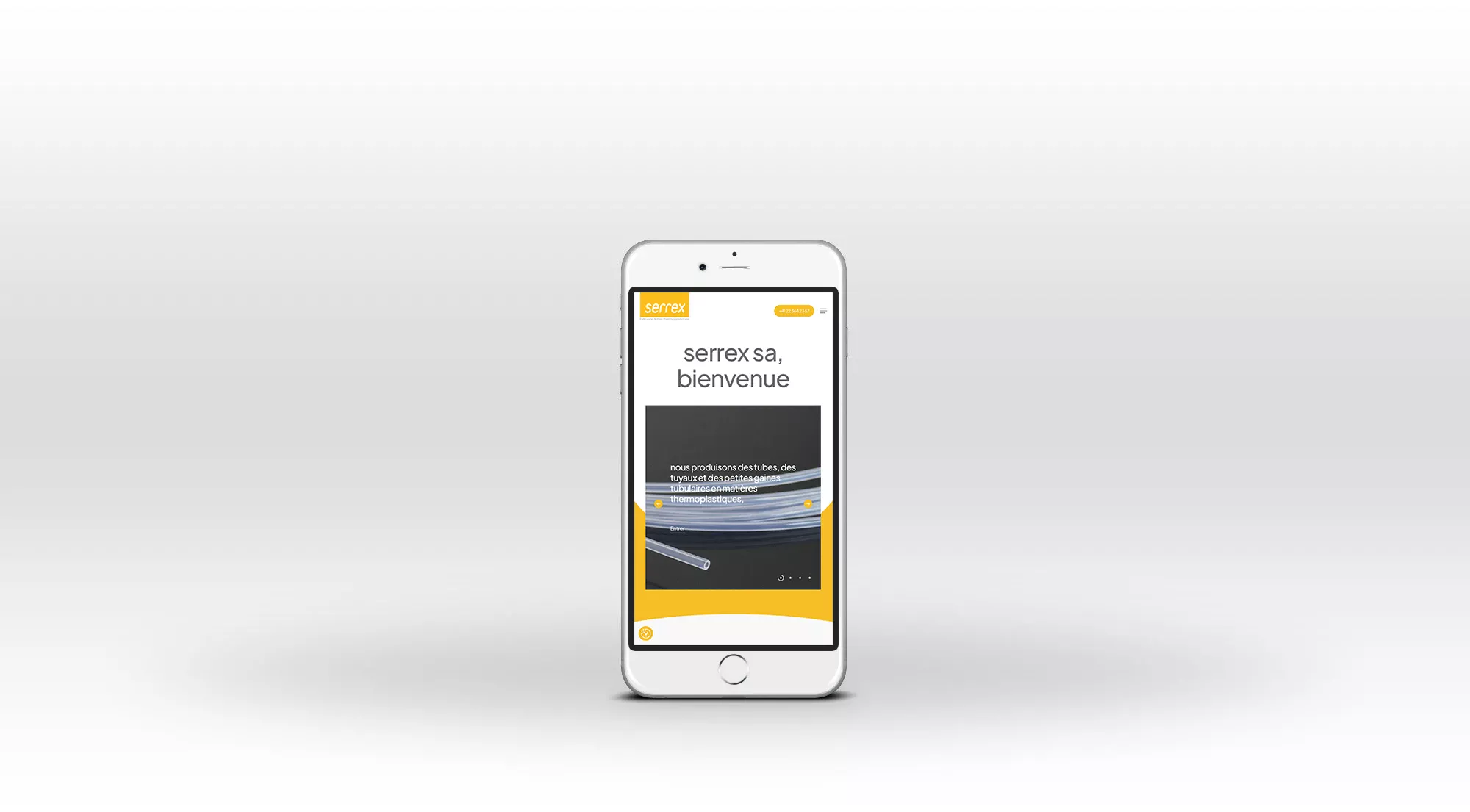 iphone Site internet Serrex By Creavolution