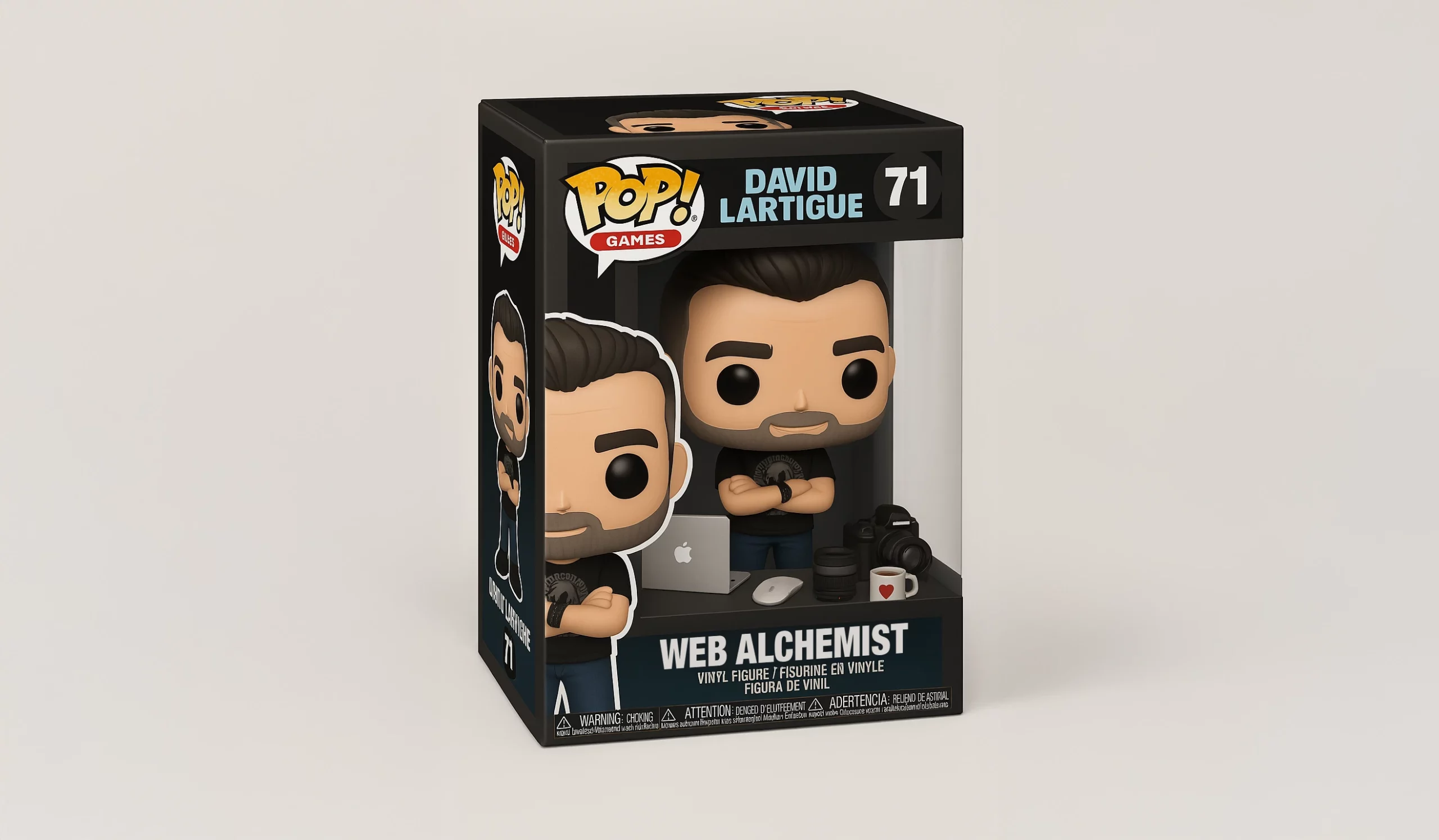 figurine 3D David Lartigue Web designer Chatgpt