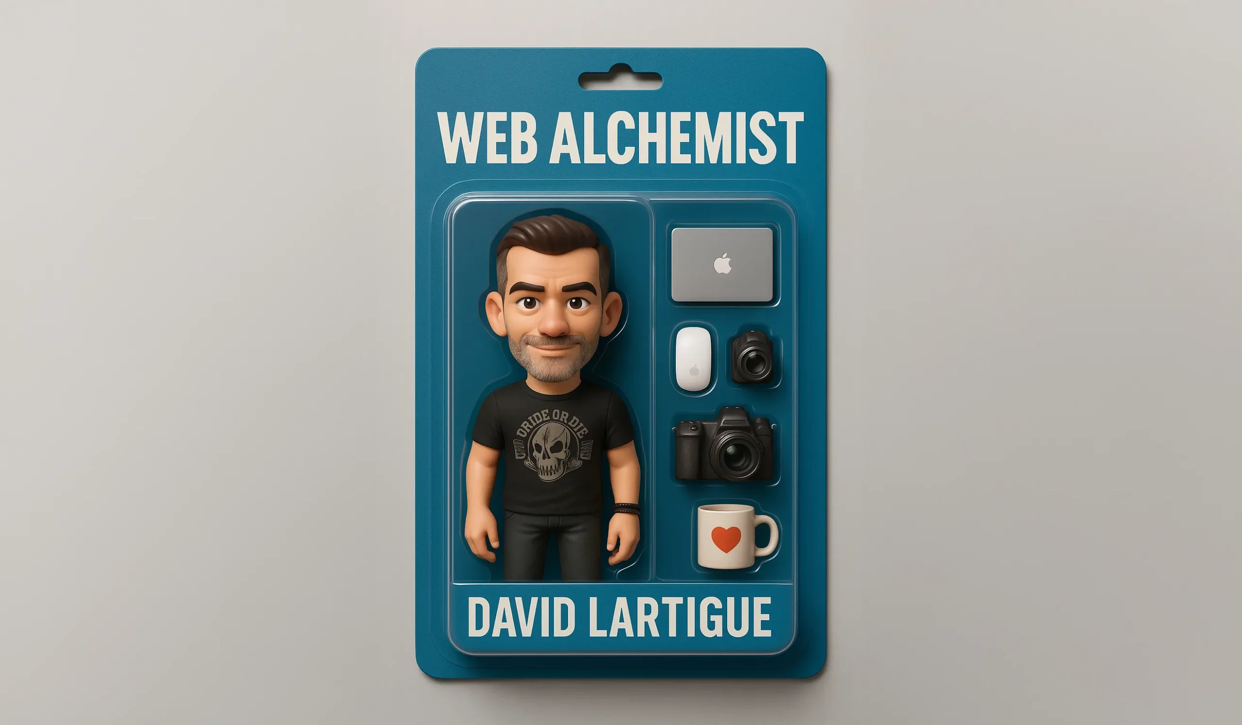 figurine 3D Starter Pack David Lartigue Web designer Chatgpt