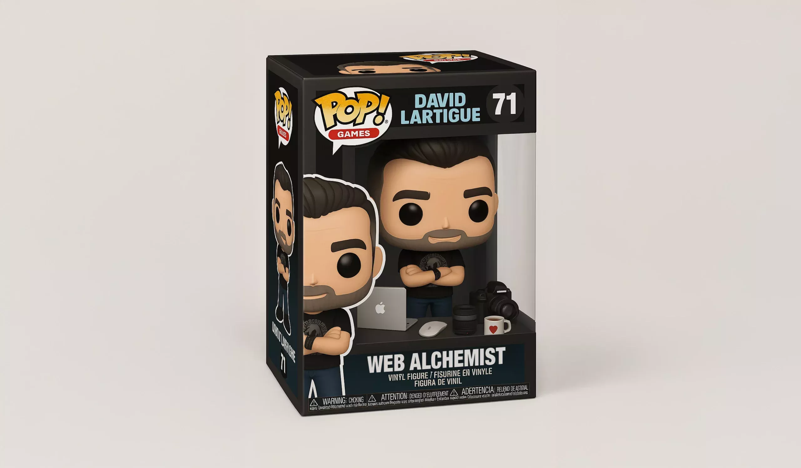 figurine 3D David Lartigue Web designer Chatgpt