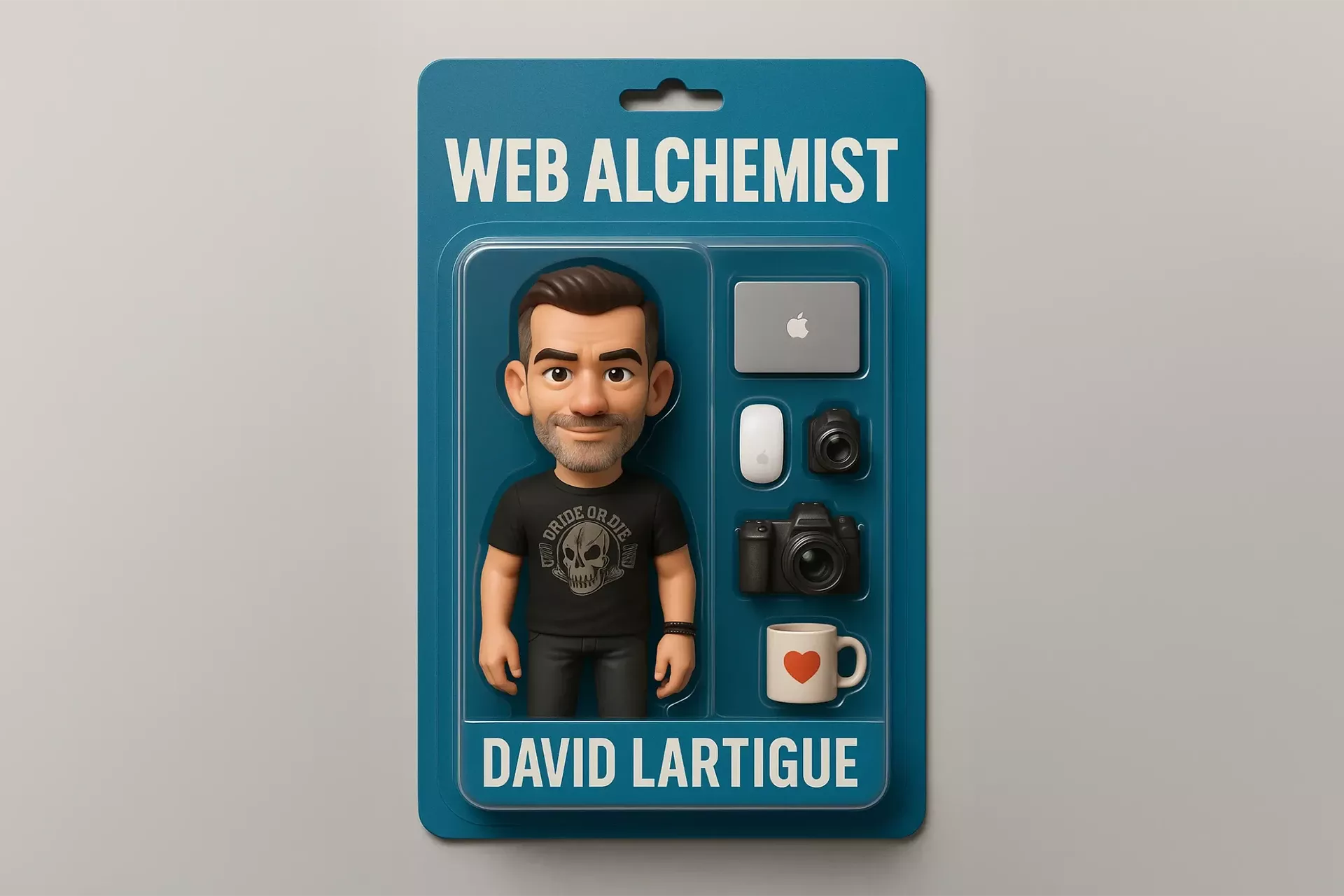 figurine 3D Starter Pack David Lartigue Web designer Chatgpt