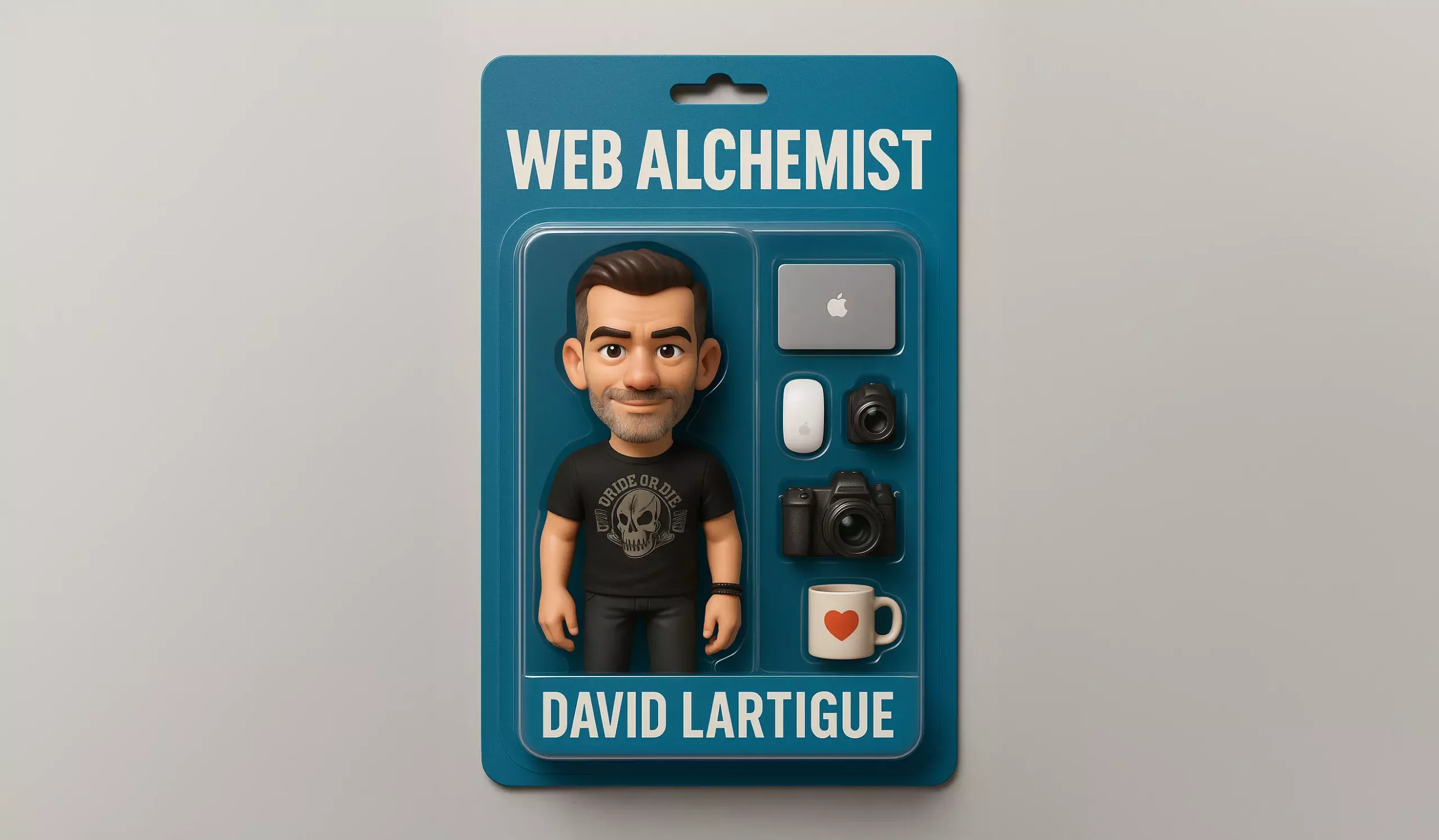 figurine 3D Starter Pack David Lartigue Web designer Chatgpt