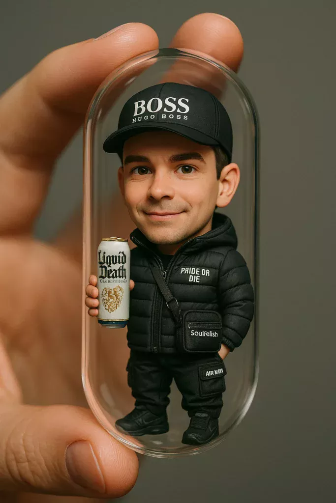 figurine chibi, cyberpunk, David Lartigue Web designer Chatgpt