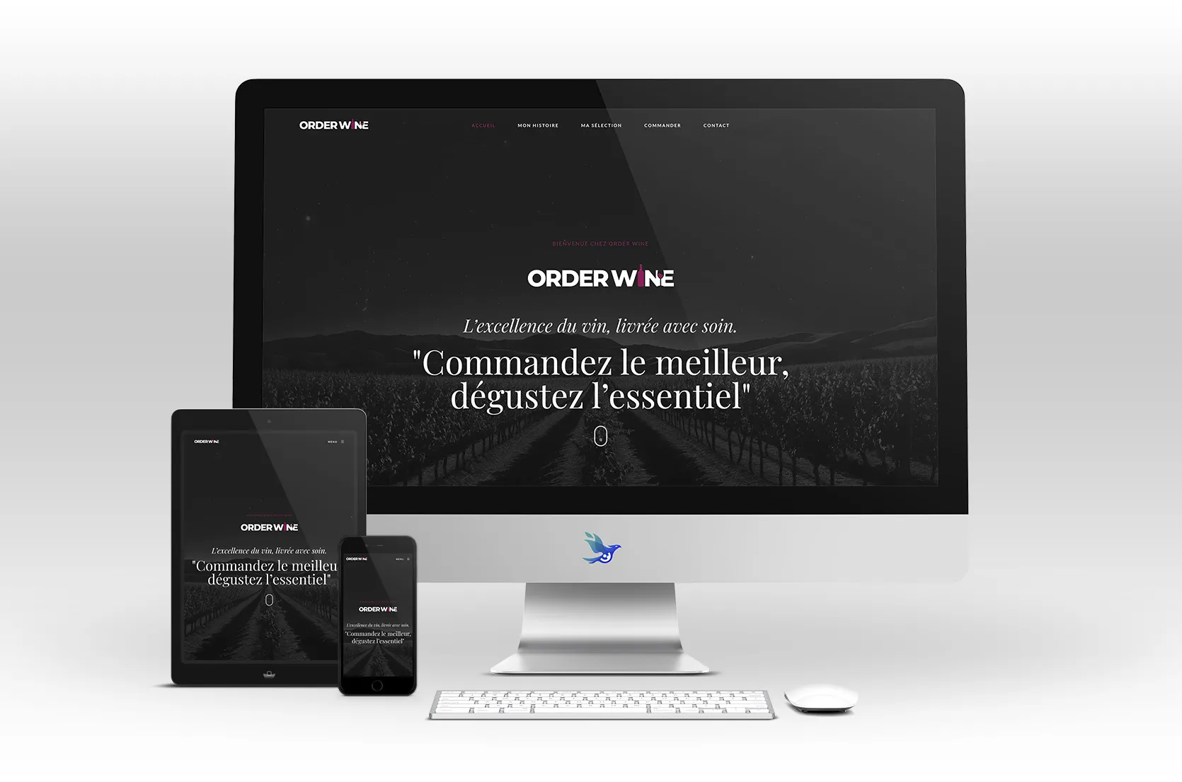 Site internet Orederwine by Creavolution alias David Lartigue Web designer