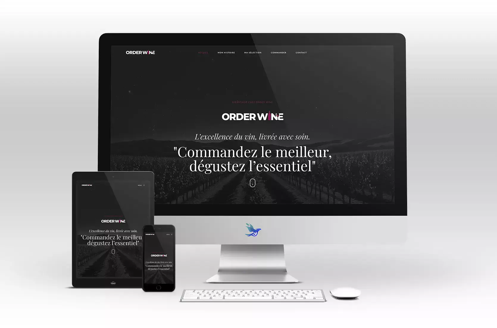 Site internet Orederwine by Creavolution alias David Lartigue Web designer