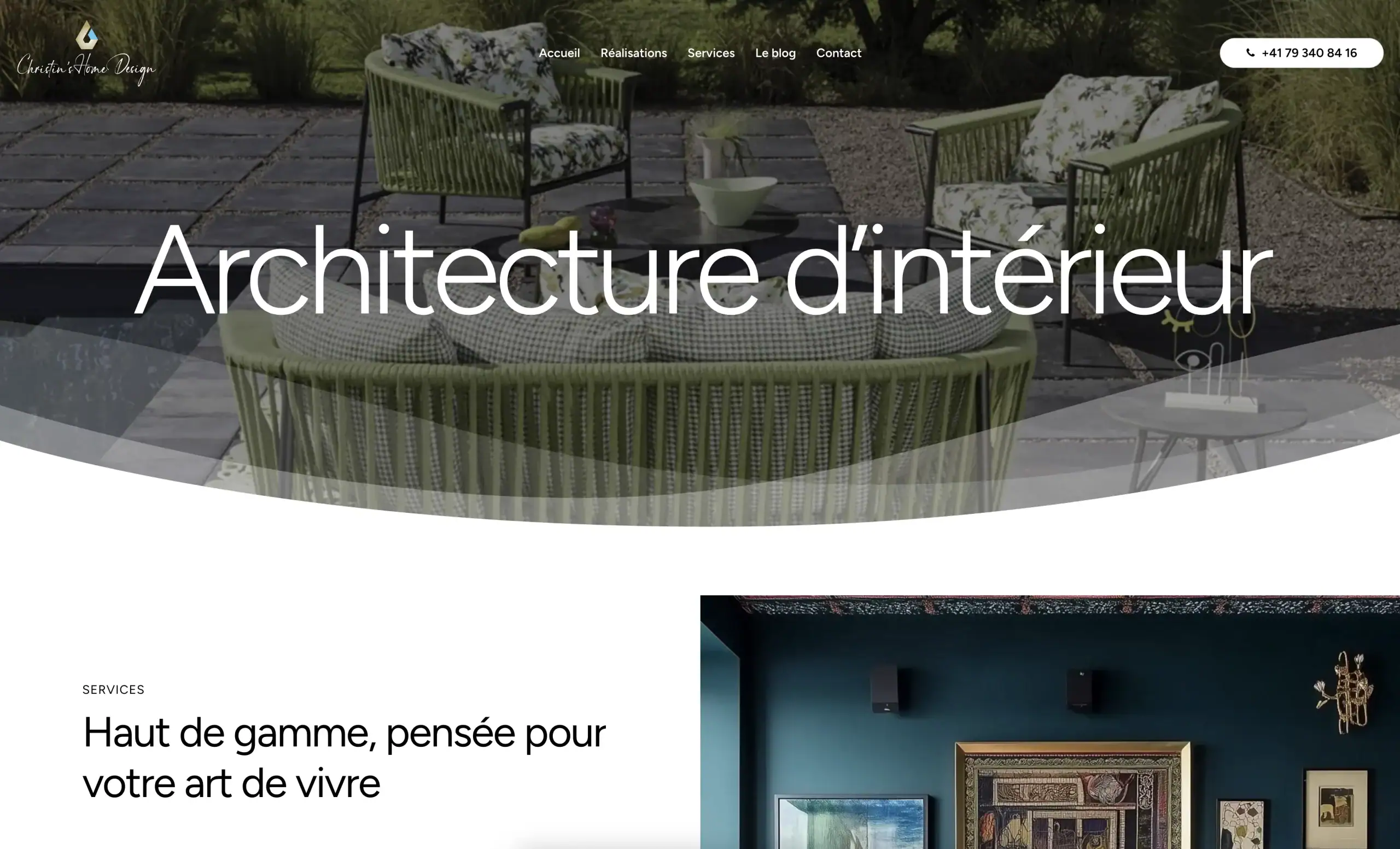 Site internet Christin's Home Design