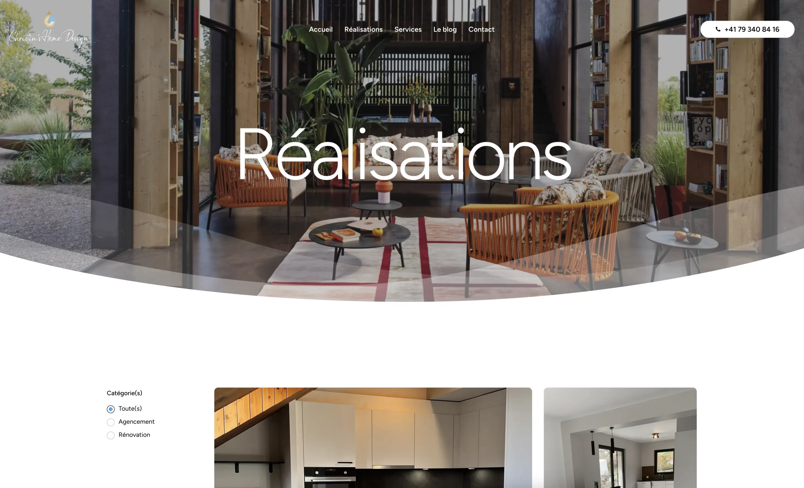 Site internet Christin's Home Design
