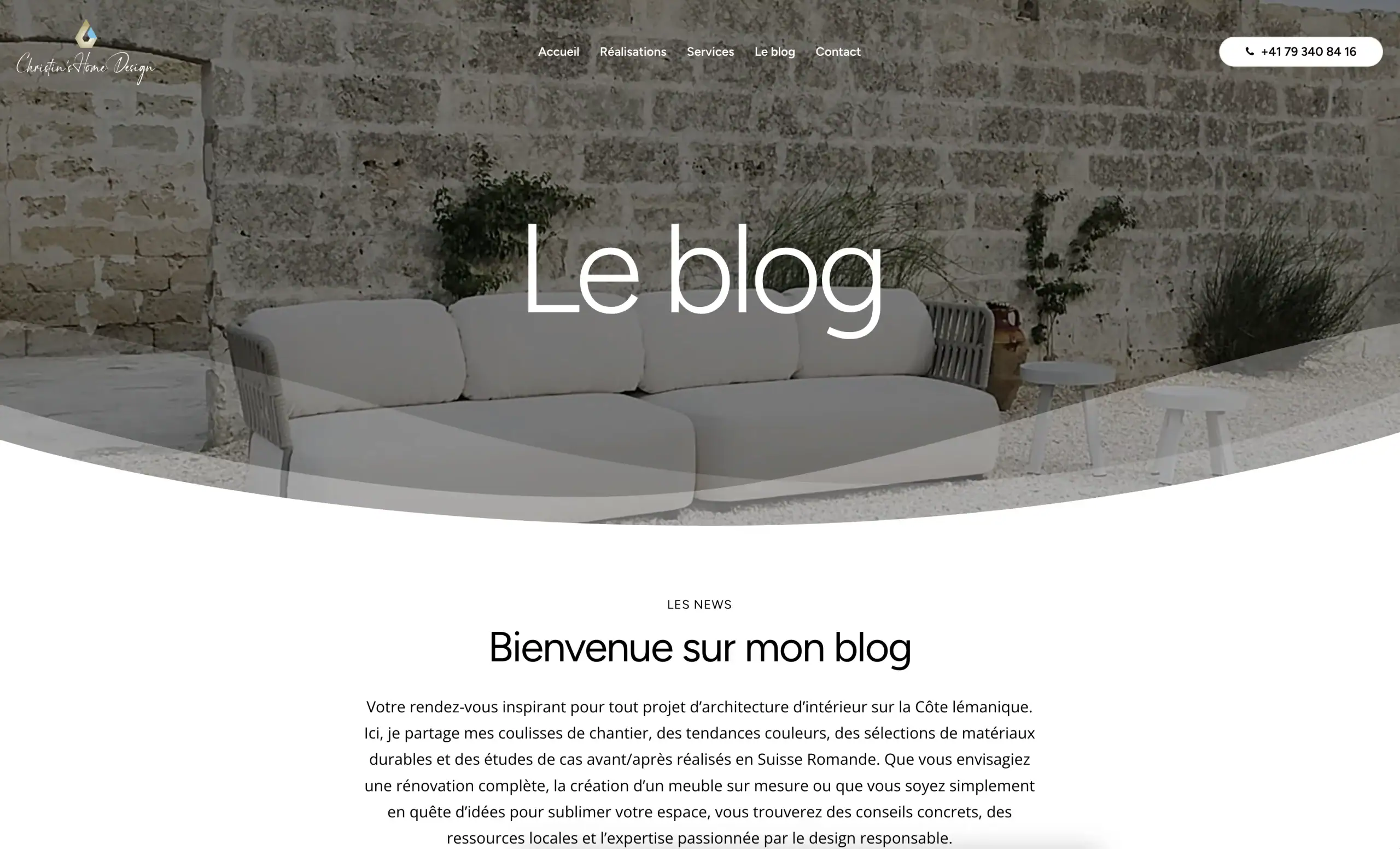 Site internet Christin's Home Design