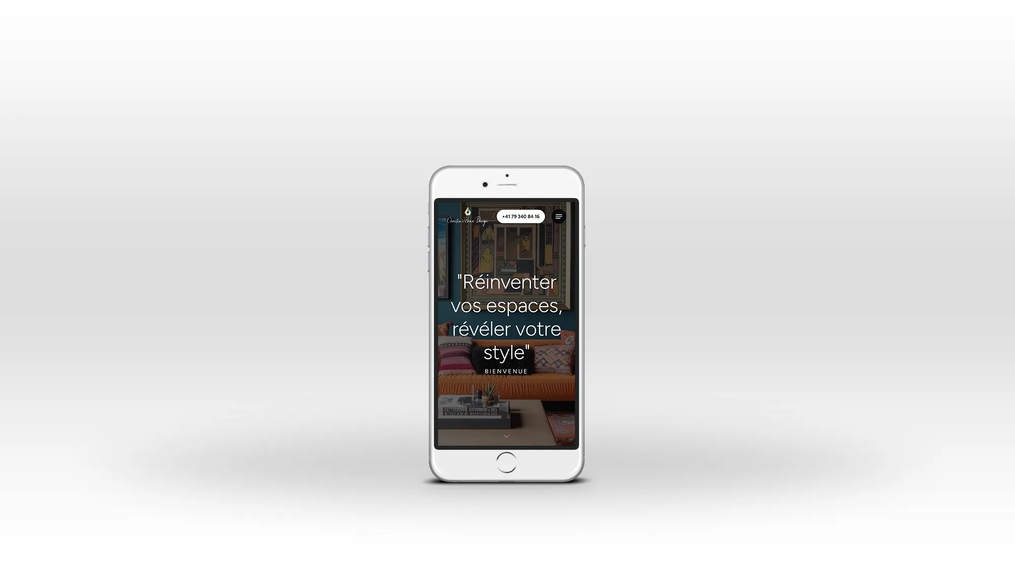 Site internet Christin's Home Design iphone