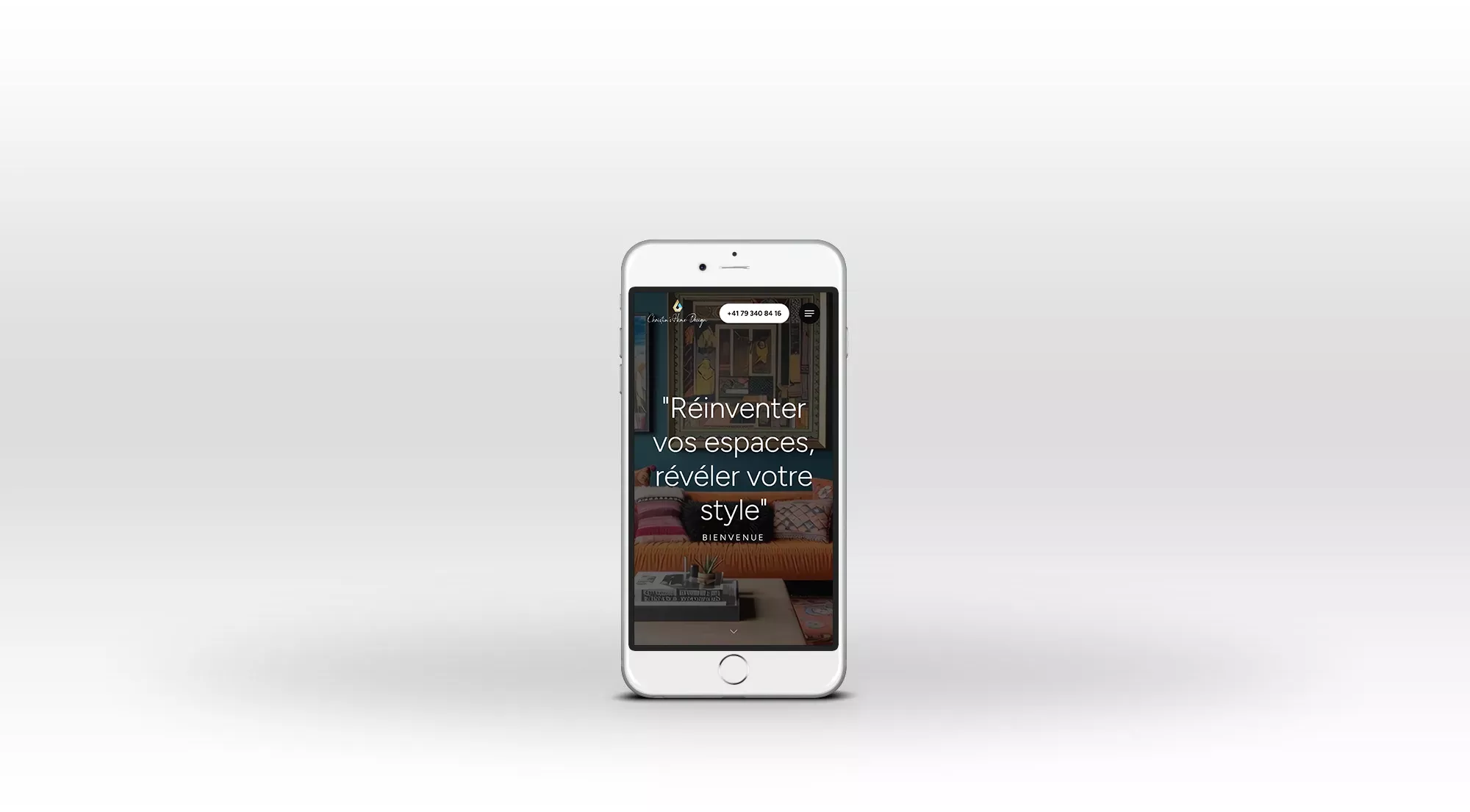 Site internet Christin's Home Design iphone