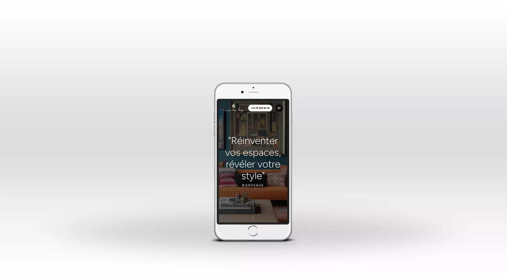 Site internet Christin's Home Design iphone