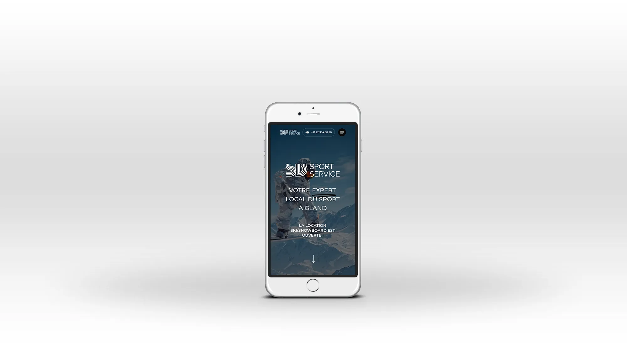 Site internet iphone SB Sport By Creavolution