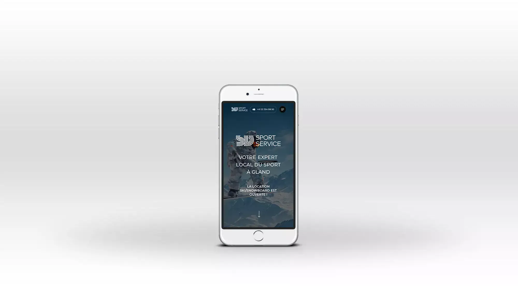 Site internet iphone SB Sport By Creavolution