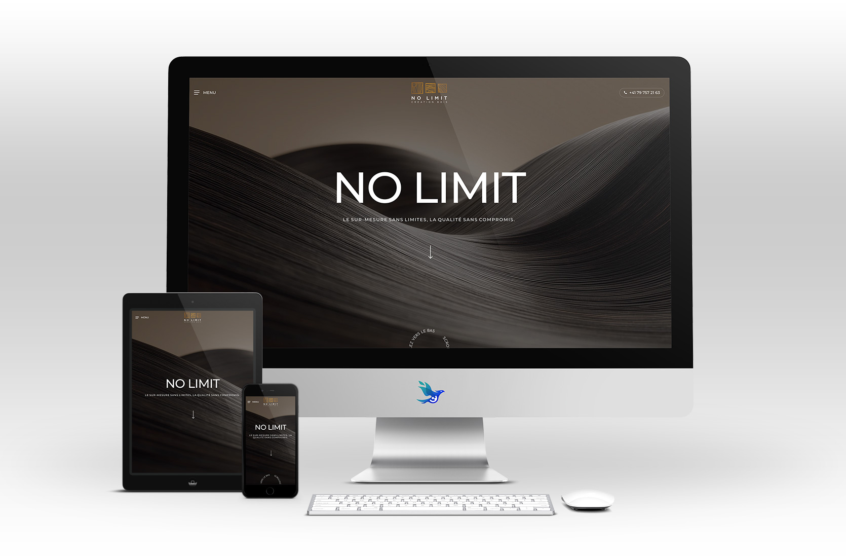 Site internet No Limit Creation Bois Responsive By Creavolution