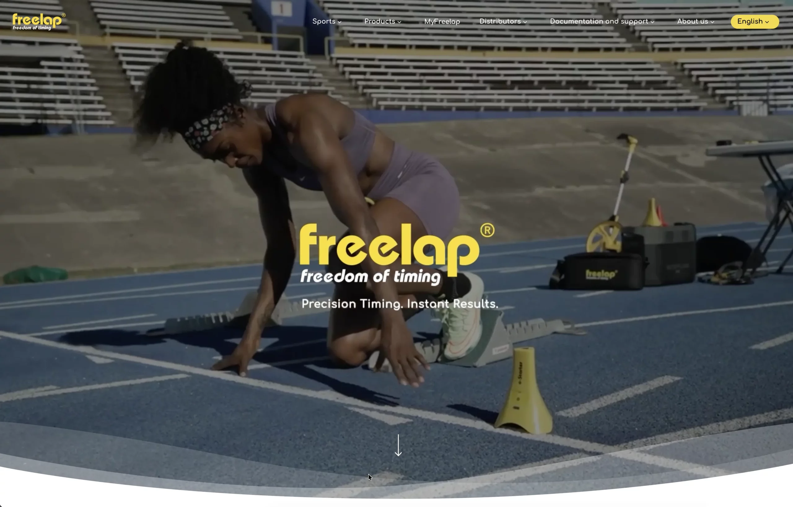 Site internet Freelap SA By Creavolution